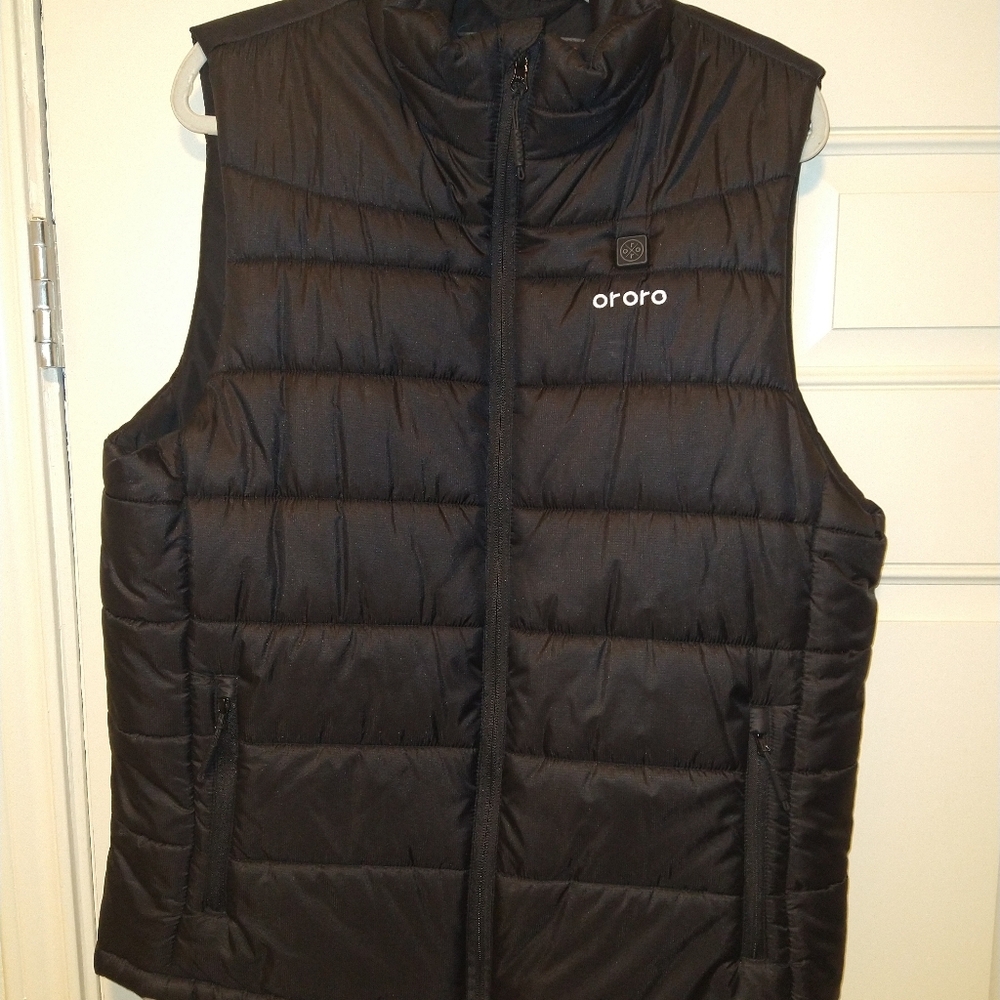 Ororo Heated Vest Full Zip Insulated Heating Puffer Men's sz Large-NO BATTERY